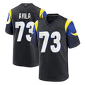 LA.Rams #73 Steve Avila Player Black Midnight Rivalries Collection Home Game Ldoa Stitched Jerseys