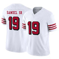 SF.49ers #19 Deebo Samuel Sr. Player White Limited Alternate Vapor F.U.S.E. Home Game Ldoa Stitched Jerseys