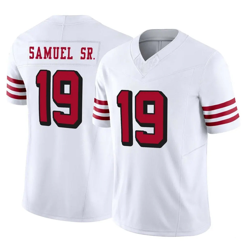 SF.49ers #19 Deebo Samuel Sr. Player White Limited Alternate Vapor F.U.S.E. Home Game Ldoa Stitched Jerseys