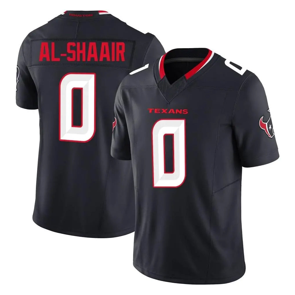 H.Texans #0 Azeez Al-Shaair Player Navy Limited Alternate Vapor F.U.S.E. Home Game Ldoa Stitched Jerseys