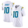LA.Chargers #10 Justin Herbert Player White Limited Vapor Untouchable Home Game Ldoa Stitched Jerseys