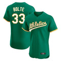 Athletics #33 Henry Bolte Player Kelly Green Limited Elite Home Game Ldoa Stitched Jerseys