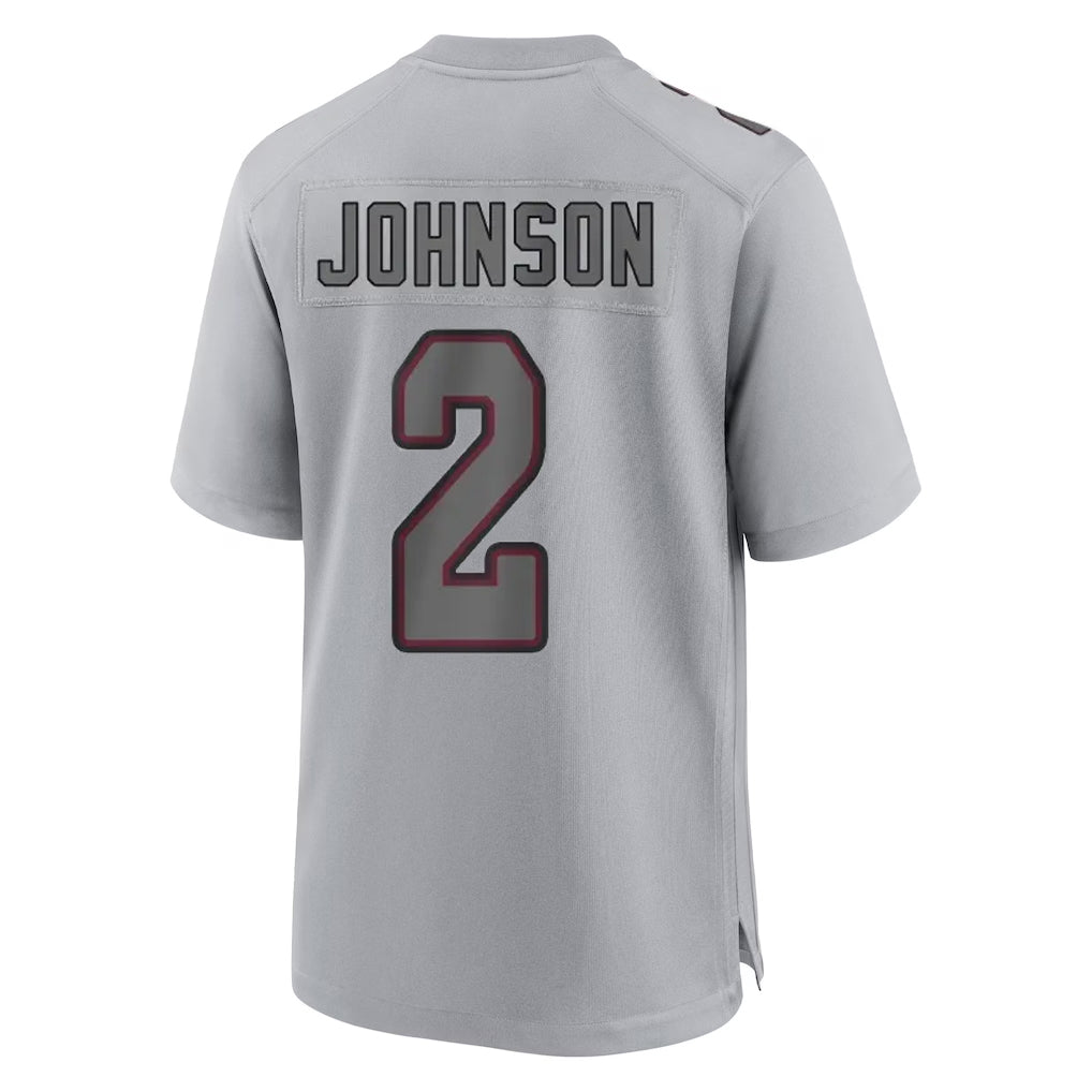 A.Cardinals #2 Will Johnson Player Gray Fashion Home Game Ldoa Stitched Jerseys