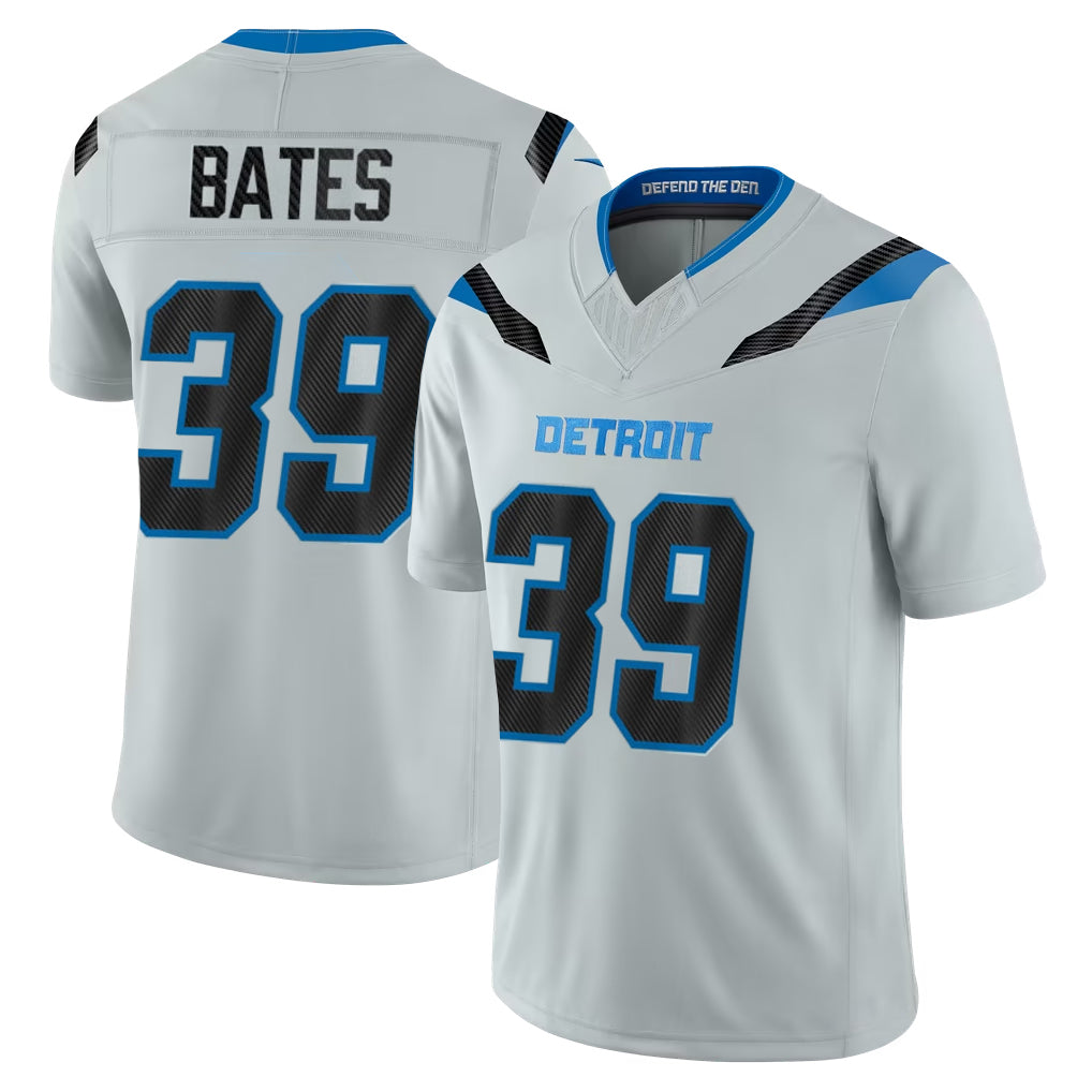 D.Lions #39 Jake Bates Player Silver Limited 2026 Rivalries Collection Home Game Ldoa Stitched Jerseys