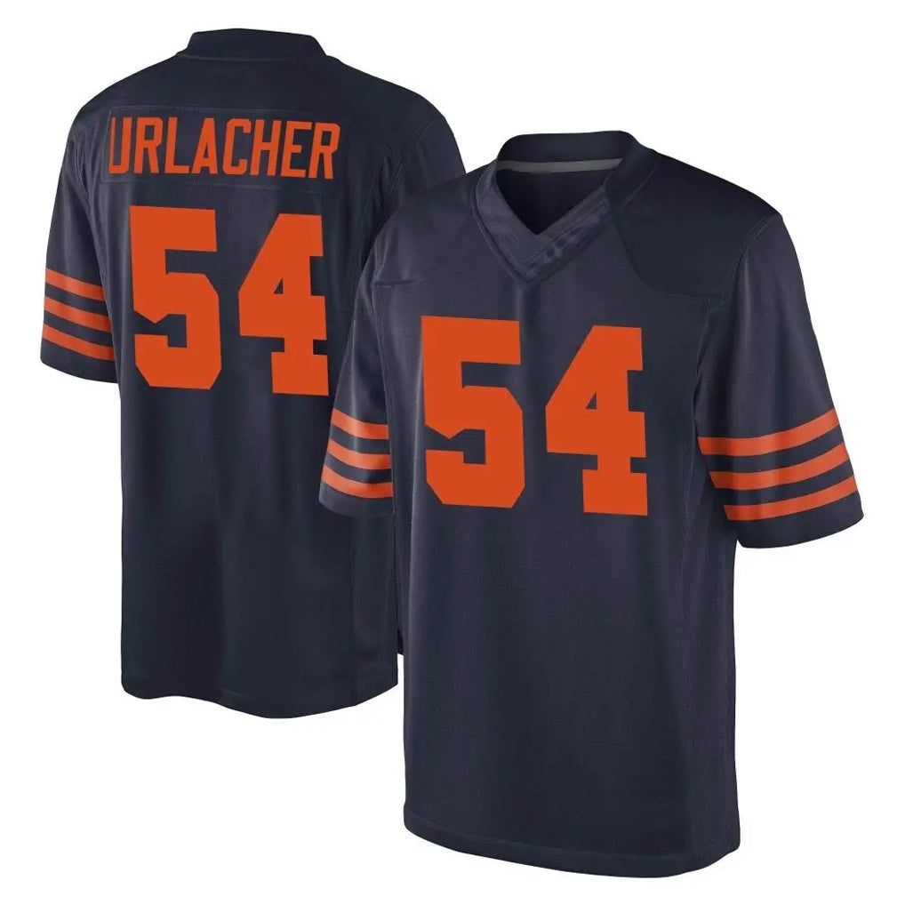 C.Bears #54 Brian Urlacher Player Navy Blue Alternate Game Ldoa Stitched Jerseys