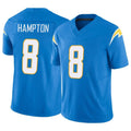 LA.Chargers #8 Omarion Hampton Player Blue Limited Vapor F.U.S.E. Home Game Ldoa Stitched Jerseys