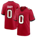 TB.Buccaneers #0 Yaya Diaby Player Red Home Game Ldoa Stitched Jerseys