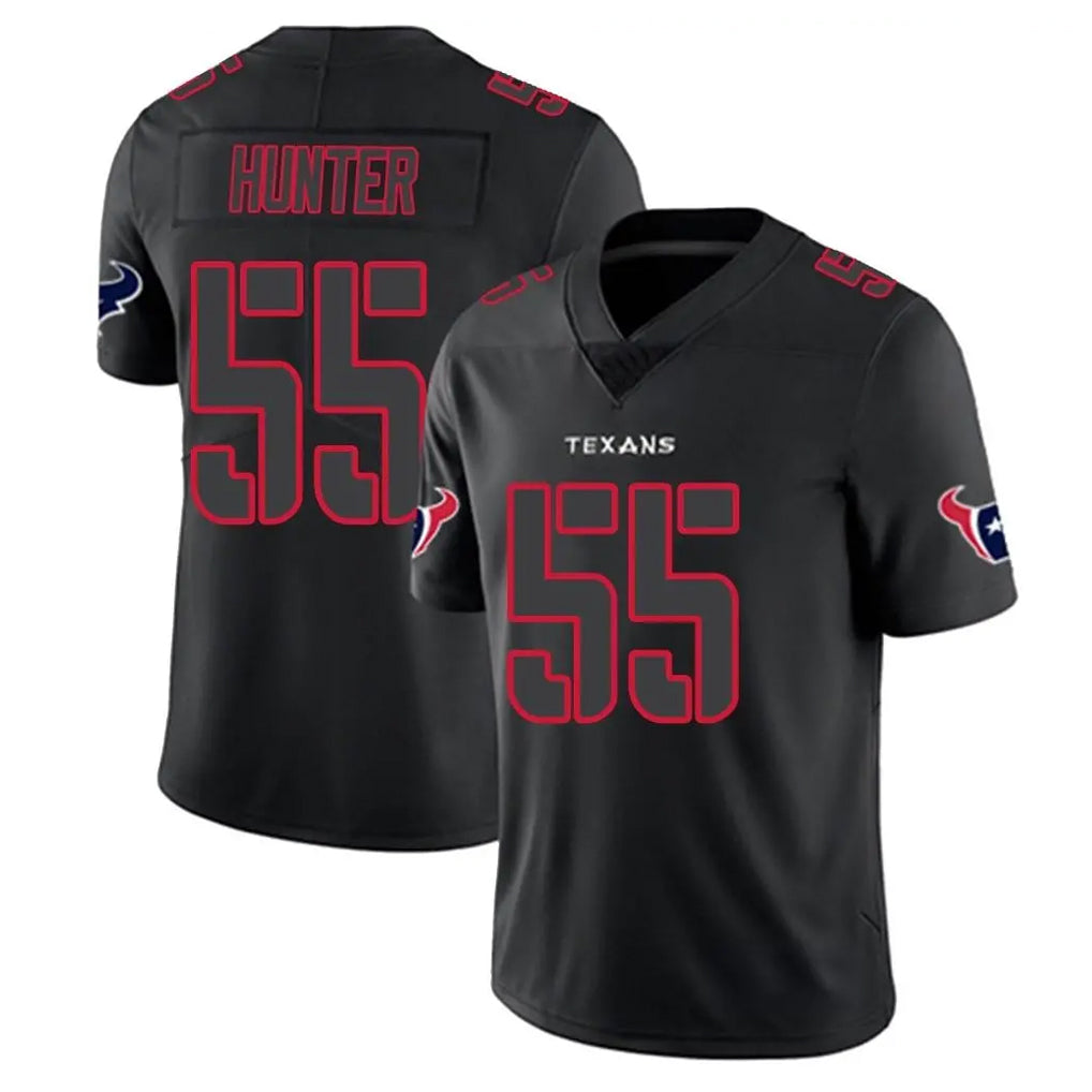 H.Texans #55 Danielle Hunter Player Black Impact Limited Game Ldoa Stitched Jerseys