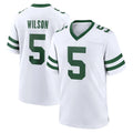 NY.Jets #5 Garrett Wilson Player White Legacy Home Game Ldoa Stitched Jerseys