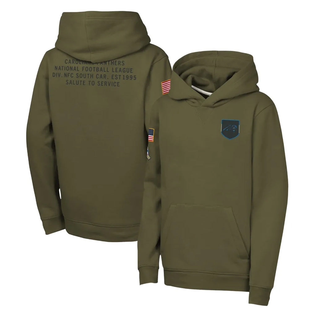 C.Panthers ## Panthers Blank Player Olive Salute to Service Hoodies Game Ldoa Stitched Jerseys
