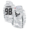 H.Texans #98 Sheldon Rankins Player Arctic Camo Salute to Service Hoodies Limited Game Ldoa Stitched Jerseys