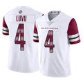 W.Commanders #4 Frankie Luvu Player White Limited Vapor Home Game Ldoa Stitched Jerseys
