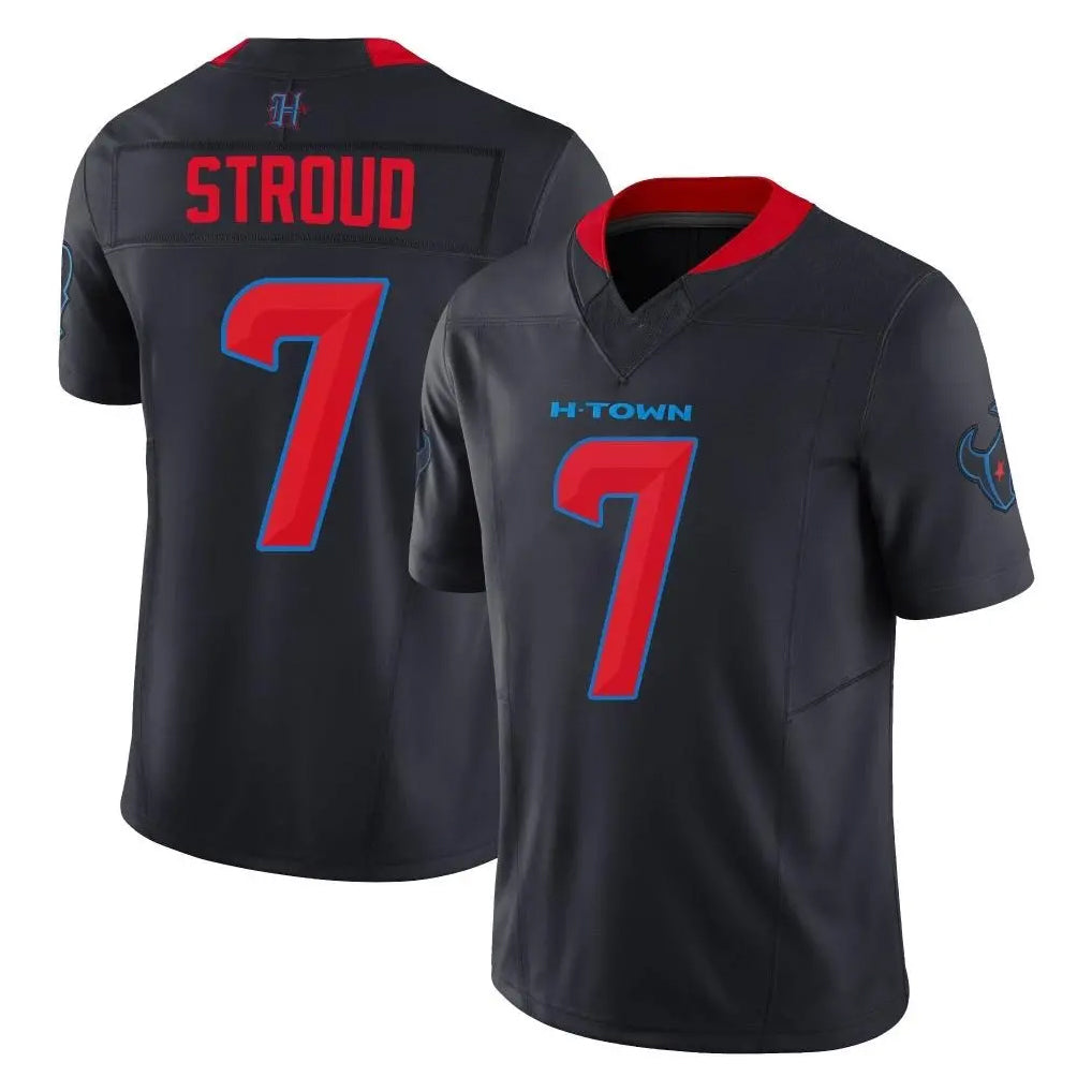 H.Texans #7 CJ Stroud Player Navy Limited 2nd Alternate Vapor F.U.S.E. Home Game Ldoa Stitched Jerseys