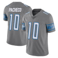 D.Lions #10 Isiah Pacheco Player Gray Vapor Untouchable Limited Home Game Ldoa Stitched Jerseys