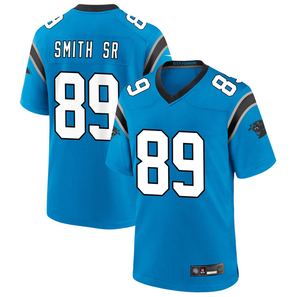 C.Panthers #89 Steve Smith Sr Player Blue Home Game Ldoa Stitched Jerseys