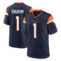 D.Broncos #1 Evan Engram Player Navy Home Game Ldoa Stitched Jerseys