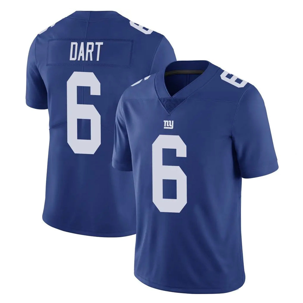 NY.Giants #6 Jaxson Dart Player Royal Limited Vapor Untouchable Home Game Ldoa Stitched Jerseys