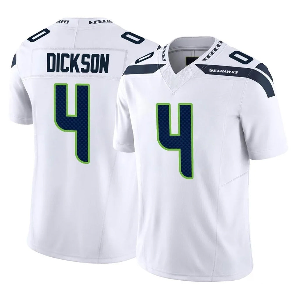 S.Seahawks #4 Michael Dickson Player White Limited Vapor F.U.S.E. Home Game Ldoa Stitched Jerseys