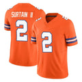 D.Broncos #2 Pat Surtain II Player Orange Limited Alternate Vapor F.U.S.E. Throwback Game Ldoa Stitched Jerseys
