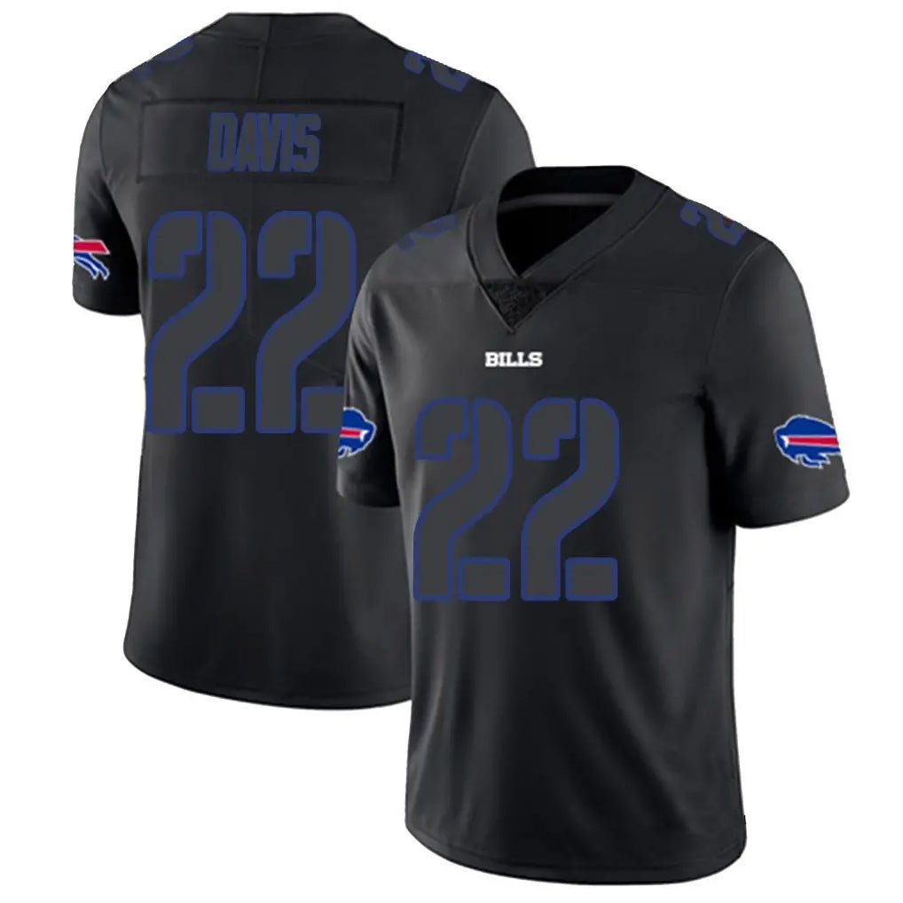 B.Bills #22 Ray Davis Player Limited Black Impact Ldoa Stitched Jerseys