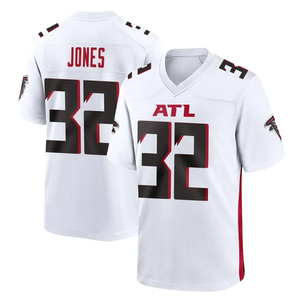 A.Falcons #32 Cash Jones Player White Home Game Ldoa Stitched Jerseys