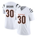 C.Bengals #30 Chase Brown Player White Vapor F.U.S.E. Limited Home Game Ldoa Stitched Jerseys