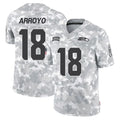 S.Seahawks #18 Elijah Arroyo Player Arctic Camo Limited Salute To Service Home Game Ldoa Stitched Jerseys