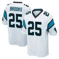 C.Panthers #25 Jonathon Brooks Player White Game Ldoa Stitched Jerseys
