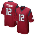 H.Texans #12 Nico Collins Player Red Home Game Ldoa Stitched Jerseys