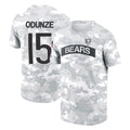 C.Bears #15 Rome Odunze Player Arctic Camo Salute to Service Performance T-Shirt Limited Ldoa Stitched Jerseys