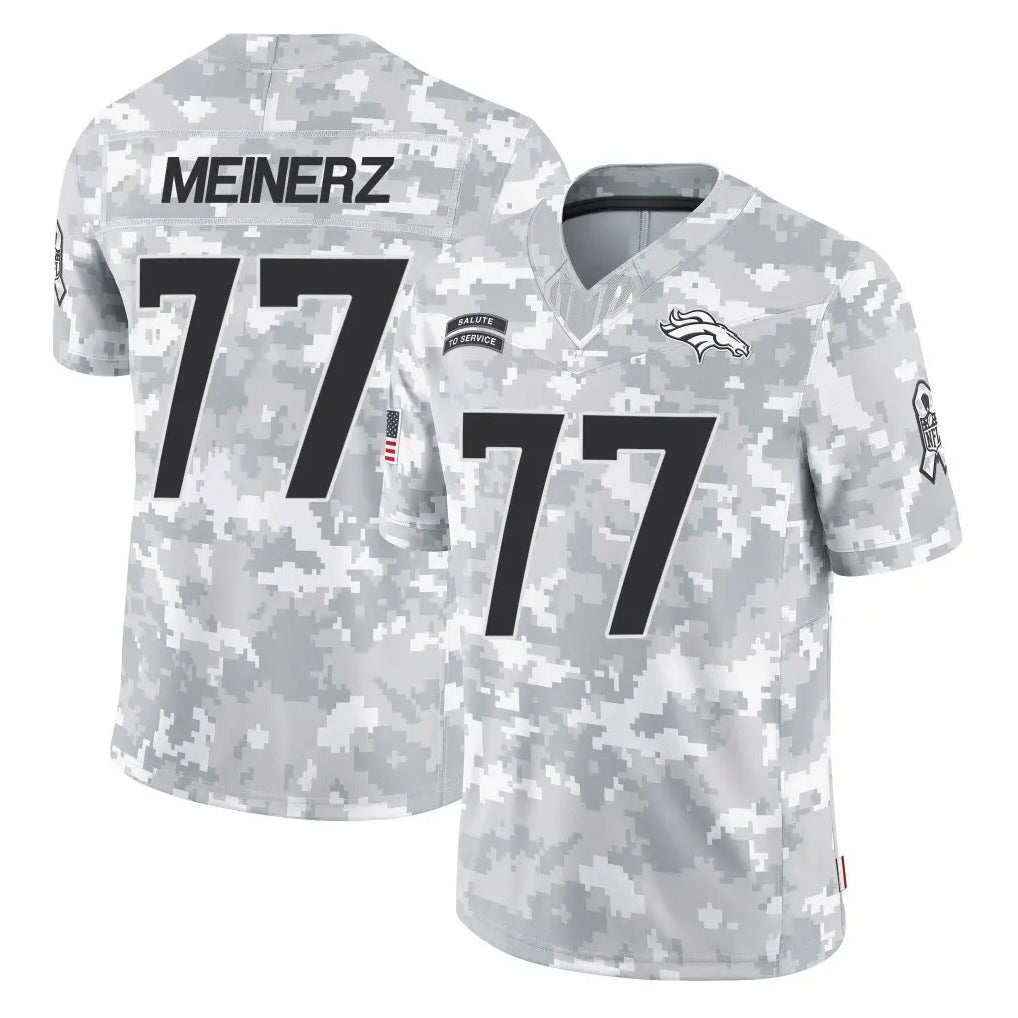 D.Broncos #77 Quinn Meinerz Player Arctic Camo Salute To Service Limited Ldoa Stitched Jerseys