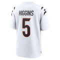 C.Bengals #5 Tee Higgins Player White Home Game Ldoa Stitched Jerseys