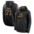 C.Bengals #71 Amarius Mims Player Black Salute to Service Pullover Hoodies Limited Ldoa Stitched Jerseys