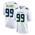 S.Seahawks #99 Leonard Williams Player White Tundra Fashion Home Game Ldoa Stitched Jerseys