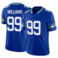 S.Seahawks #99 Leonard Williams Player Royal Limited Throwback Vapor F.U.S.E. Home Game Ldoa Stitched Jerseys