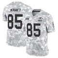 GB.Packers #85 Tucker Kraft Player Arctic Camo Salute To Service Limited Ldoa Stitched Jerseys