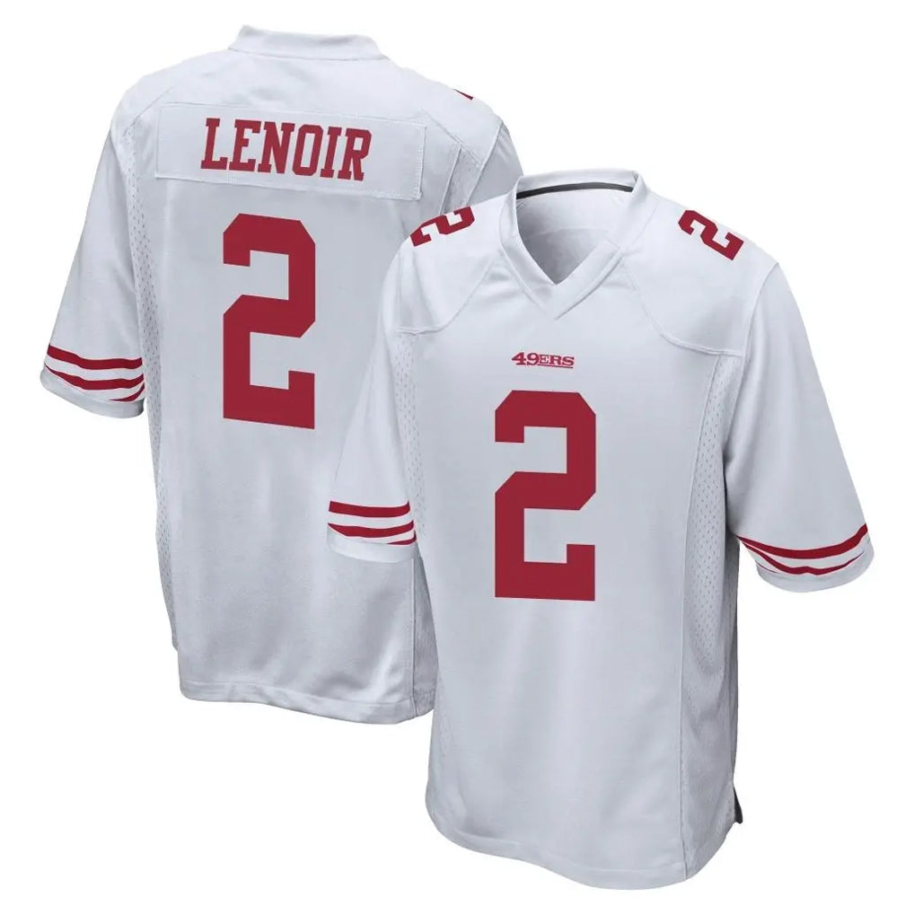 SF.49ers #2 Deommodore Lenoir Player White Home Game Ldoa Stitched Jerseys
