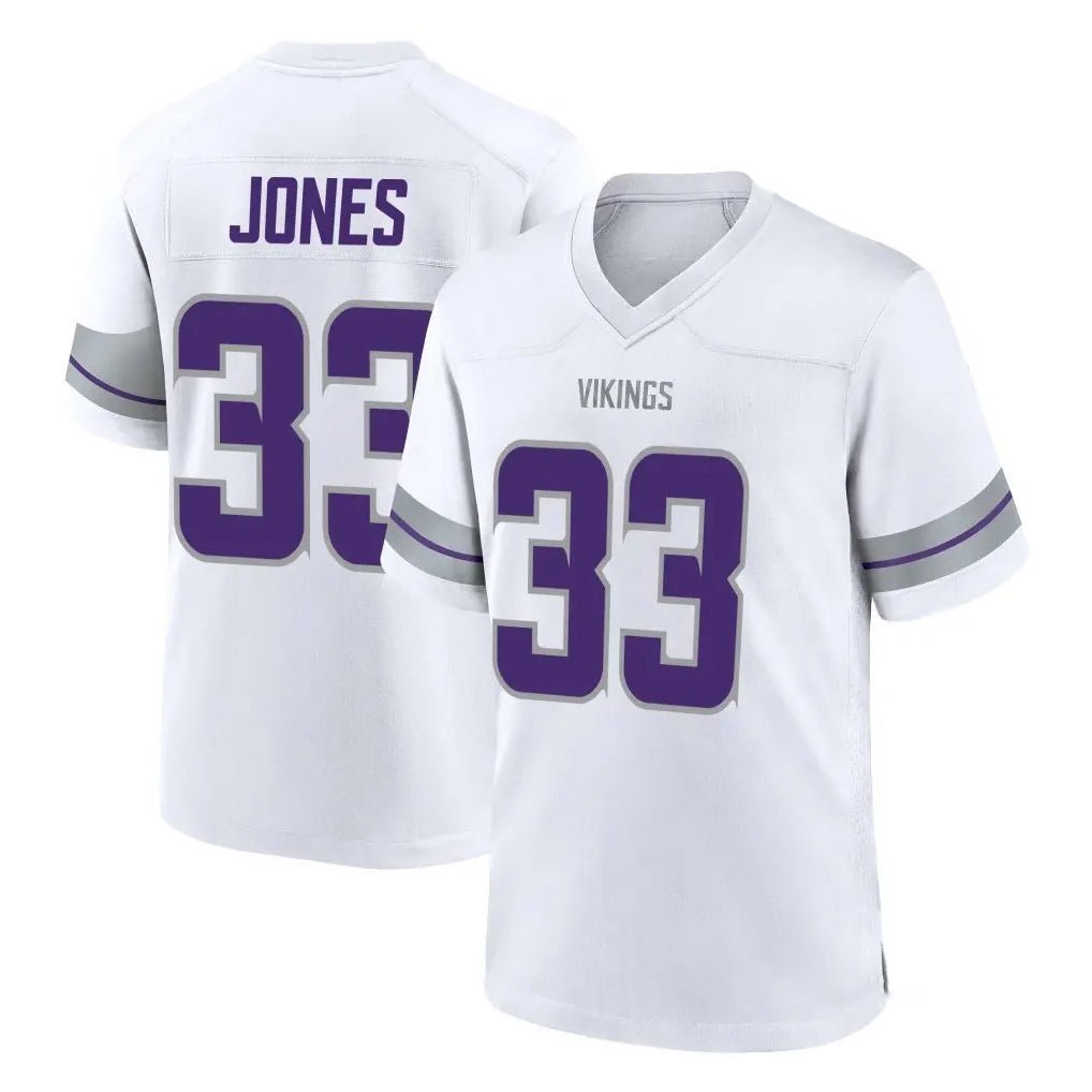 M.Vikings #33 Aaron Jones Sr. Player White Alternate Home Game Ldoa Stitched Jerseys