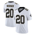 NO.Saints #20 Pete Werner Player White Limited Vapor Untouchable Home Game Ldoa Stitched Jerseys