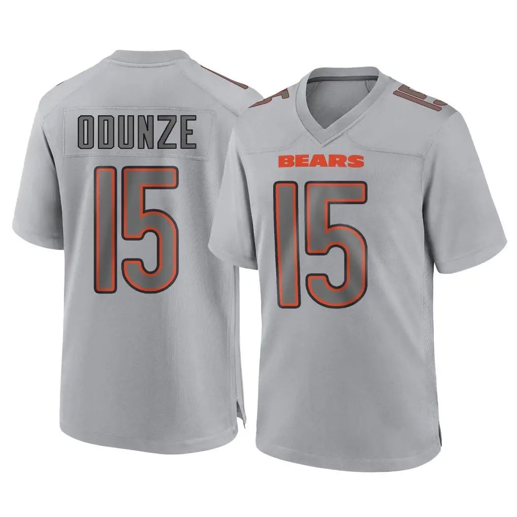 C.Bears #15 Rome Odunze Player Gray Atmosphere Fashion Game Ldoa Stitched Jerseys