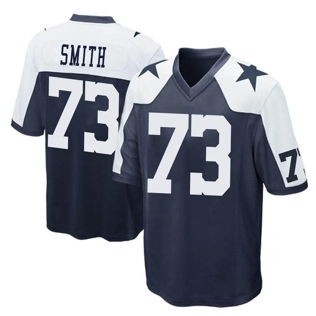 D.Cowboys #73 Tyler Smith Player Navy-White Alternate Home Game Ldoa Stitched Jerseys