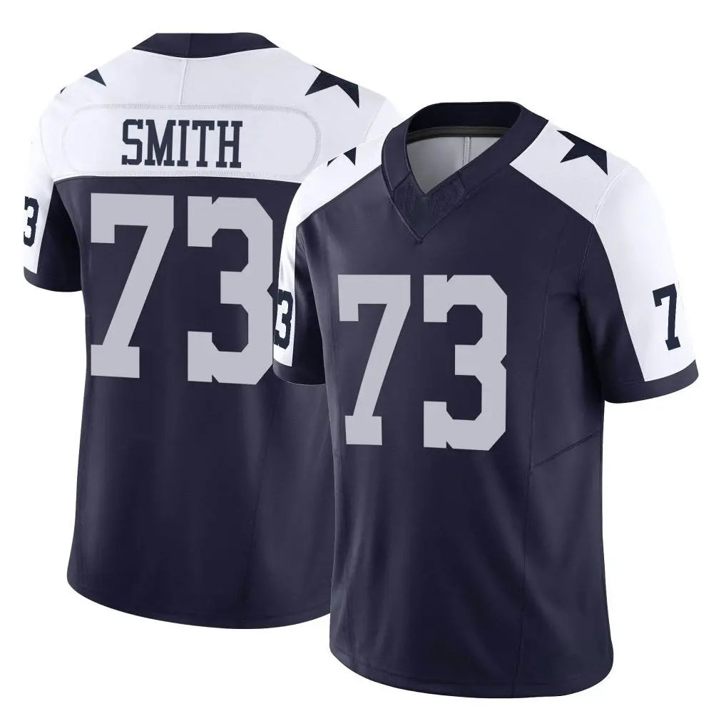 D.Cowboys #73 Tyler Smith Player Navy-White Limited Alternate Vapor F.U.S.E. Home Game Ldoa Stitched Jerseys