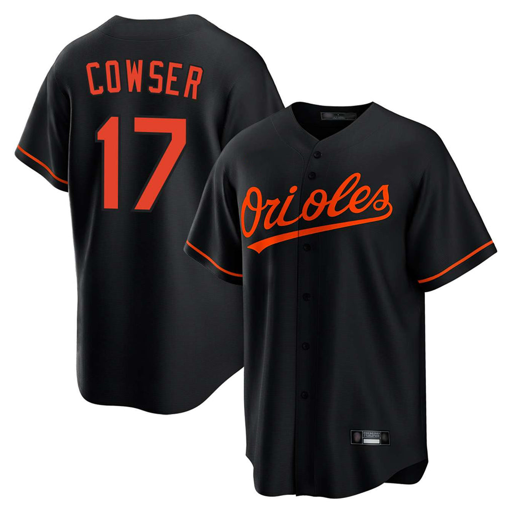 B.Orioles #17 Colton Cowser Player Black Home Game Ldoa Stitched Jerseys