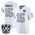 LV.Raiders #15 Fernando Mendoza Player White 2026 Vapor Limited Home Game Ldoa Stitched Jerseys