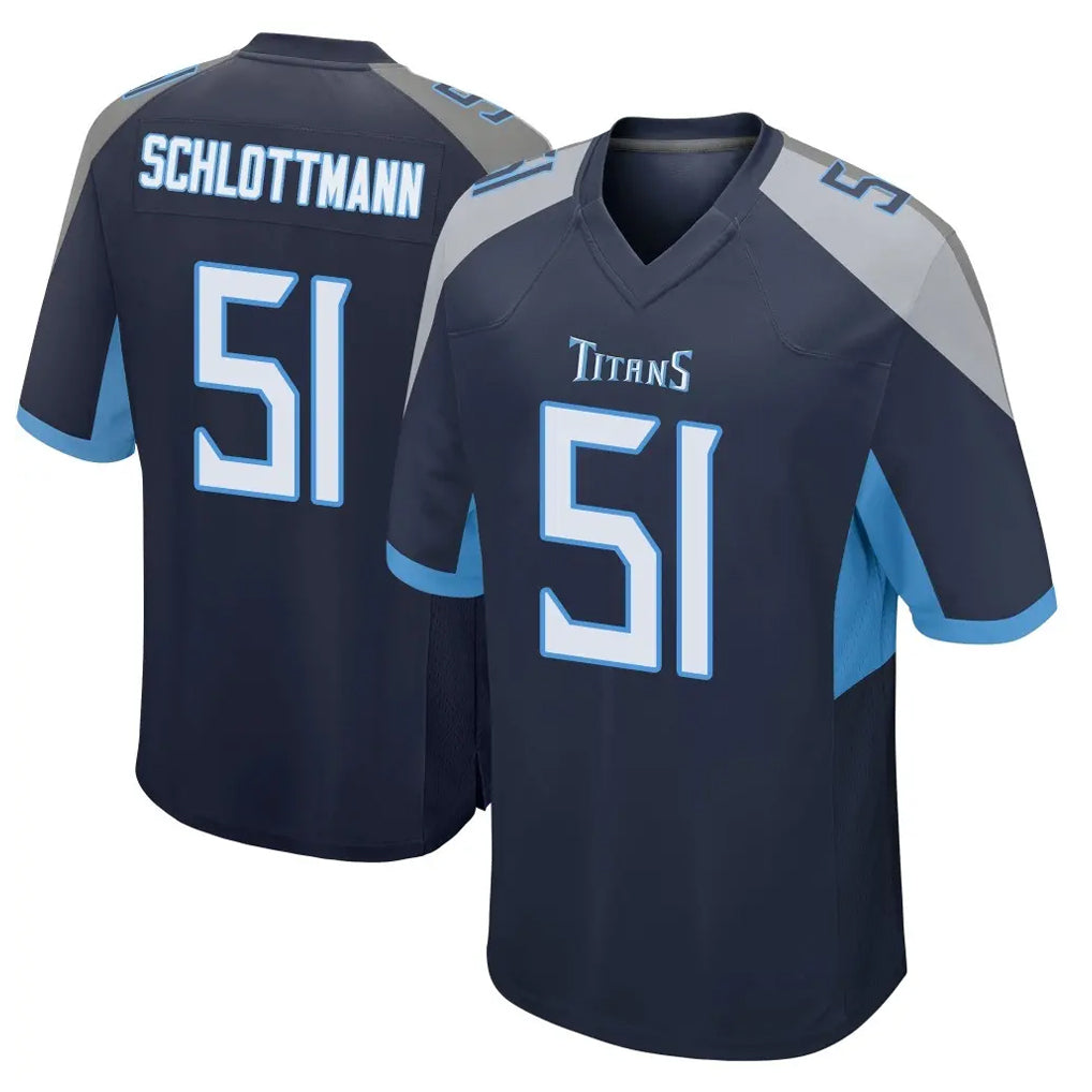 T.Titans #51 Austin Schlottmann Player Navy Home Game Ldoa Stitched Jerseys