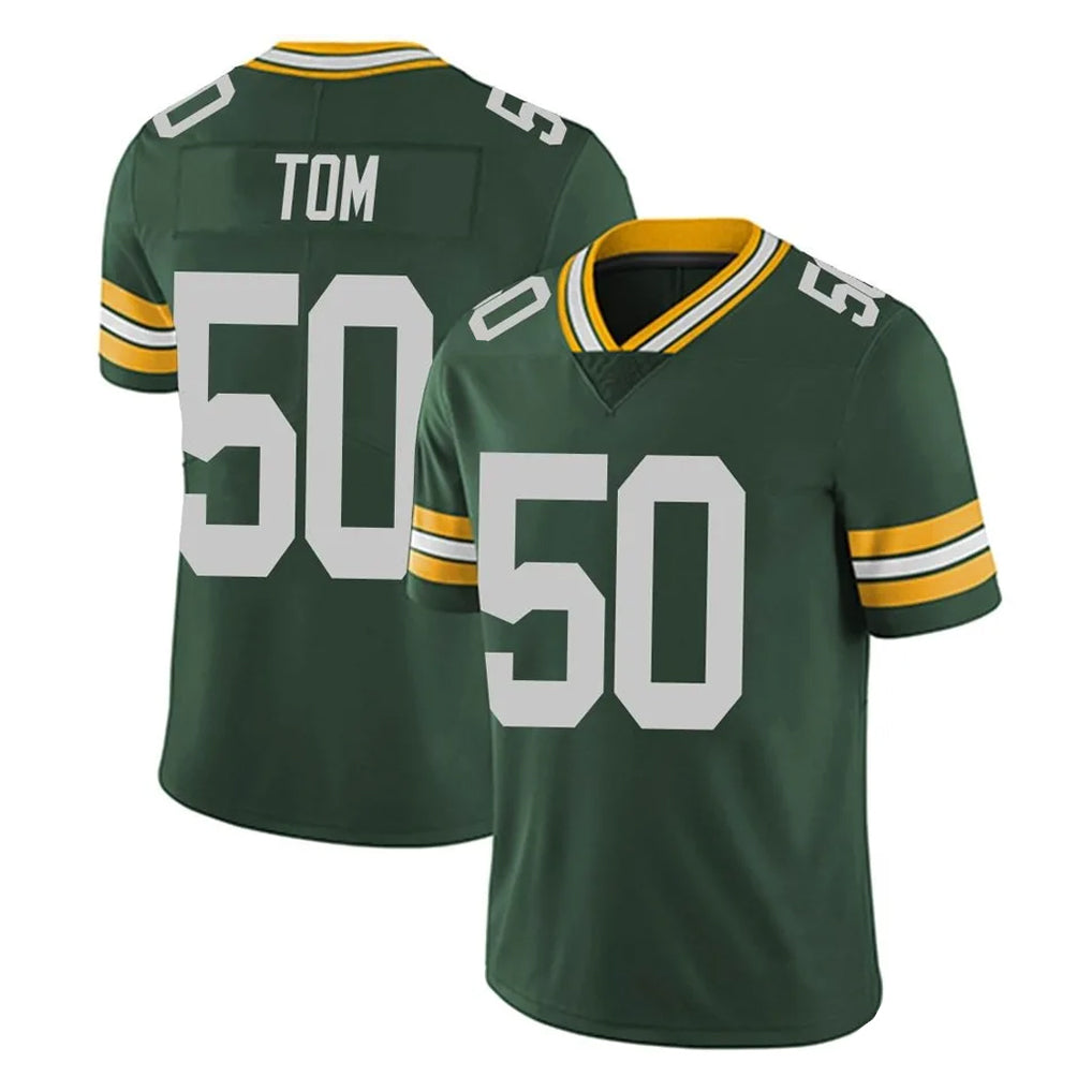 GB.Packers #50 Zach Tom Player Green Vapor Untouchable Limited Home Game Ldoa Stitched Jerseys