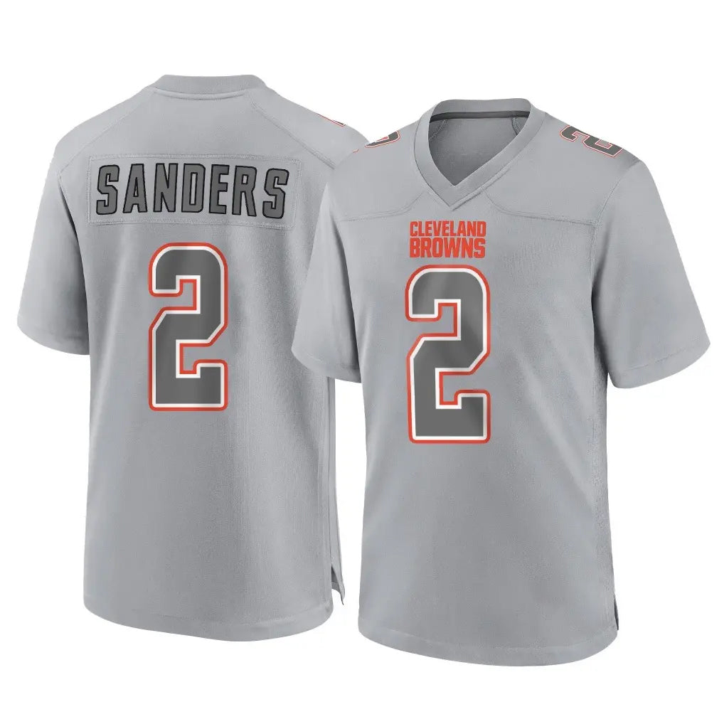 C.Browns #2 Shedeur Sanders Player Gray Atmosphere Fashion Game Ldoa Stitched Jerseys