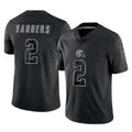 C.Browns #2 Shedeur Sanders Player Black Reflective Home Game Ldoa Stitched Jerseys