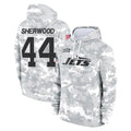 NY.Jets #44 Jamien Sherwood Player Arctic Camo Salute to Service Pullover Hoodies Limited Game Ldoa Stitched Jerseys