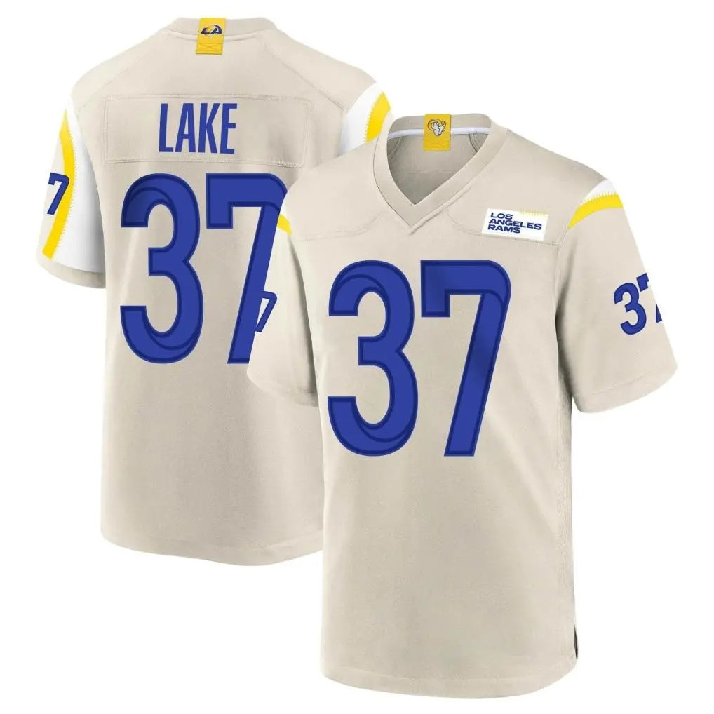 LA.Rams #37 Quentin Lake Player Bone Home Game Ldoa Stitched Jerseys
